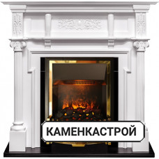 Каминокомплект Oxford - Белый с очагом Atherton