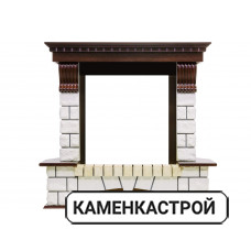 Портал Pierre Luxe угловой - Темный дуб / Белый (Высота 1050мм)