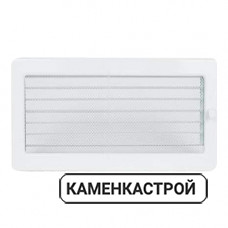 Вентиляционная решетка для камина 170х300мм белая с жалюзи