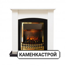 Каминокомплект Baltimore - Слоновая кость, черный с очагом Atherton