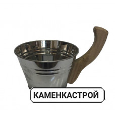 Ушат 3л нерж. сталь ручка-дуб