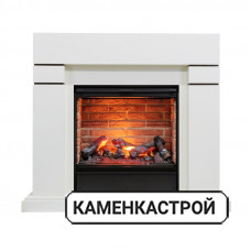 Каминокомплект Lindos - Белый с очагом Engine 56-600 BB