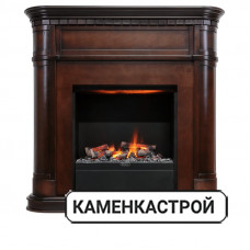 Каминокомплект Cabinet - Махагон коричневый антик с очагом Albany