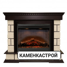 Каминокомплект Shateau Темный дуб / Шампань с очагом Symphony 26&#039;&#039; DF2608-INT