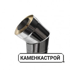 Отвод сэндвич нерж 1мм диаметр 200х115 угол 135