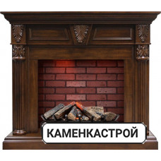 Каминокомплект Sheffield - Темный орех с очагом Silverton