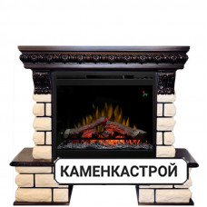 Каминокомплект Pierre Luxe Lord - Темный дуб/Шампань с очагом Symphony 26&#039;&#039; DF2624-L