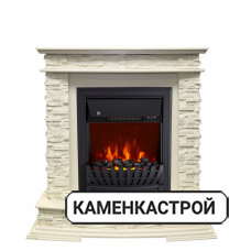 Каминокомплект Luzern - Слоновая кость с очагом Aspen Black