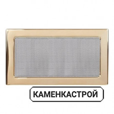 Вентиляционная решетка для камина 170х300мм золото