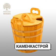 Запарник для бани Maestro Woods с крышкой 40 л.