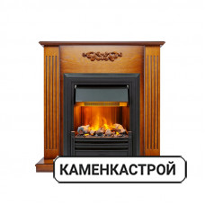 Каминокомплект Lumsden - Дуб антик с очагом Brookline Black
