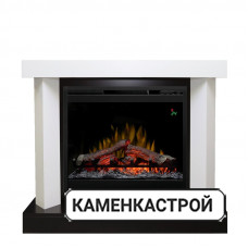 Каминокомплект Vancouver - Фактурный белый с очагом Symphony 26&#039;&#039; DF2624-L