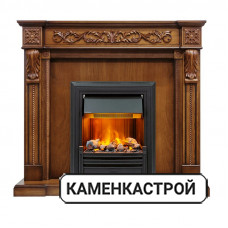 Каминокомплект Neapol - Дуб антик с очагом Brookline Black