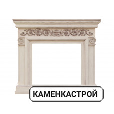 Каминокомплект Athena - Слоновая кость с патиной с очагом Vision 23 EF LED 3D FX