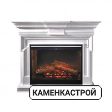 Каминокомплект Torino - Белый с очагом Symphony 30&#039;&#039; DF3020-INT