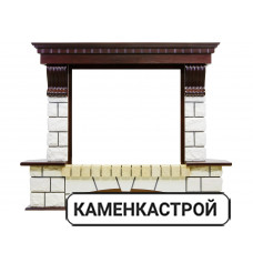 Портал Pierre Luxe угловой - Темный дуб / Белый (Высота 1045мм)