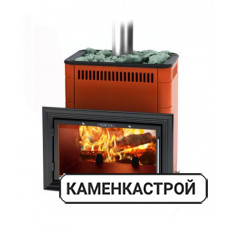 Дровяная печь ТMF Витрувия II Inox БСЭ терракота