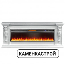 Каминокомплект Sparta 60 - Белый с очагом Vision 60 LED