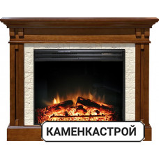 Каминокомплект Cambridge - Темный дуб с очагом Jupiter FX New
