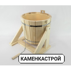 Обливное ведро 16 л кедр с пласт. вст