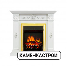 Каминокомплект Derby - Белый дуб с очагом Fobos FX Black