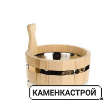Ушат 3,5л с нержавеющей вставкой липа