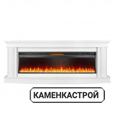 Каминокомплект Rome 60 - Белый с очагом Vision 60 LED