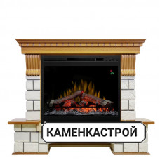 Каминокомплект Pierre Luxe - Дуб / Белый (Высота 1004мм) с очагом Symphony 26&#039;&#039; DF2624-L