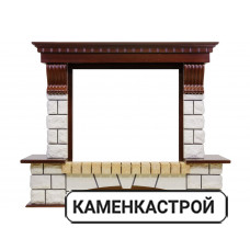 Портал Pierre Luxe - Темный дуб / Белый