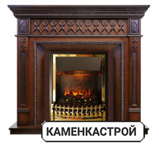 Каминокомплект Alexandria - Махагон коричневый антик с очагом Atherton