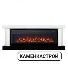 Каминокомплект Vancouver 60 - Белый с черным с очагом Vision 60 LED
