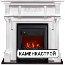 Каминокомплект Oxford - Белый с очагом Aspen Black