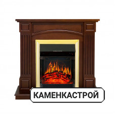 Каминокомплект Bradford - Темный дуб с очагом Aspen Black