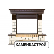 Портал Pierre Luxe угловой - Белый / Темный дуб