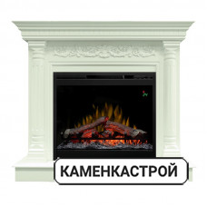 Каминокомплект Sicilia - Белый дуб с очагом Symphony 26&#039;&#039; DF2624-L