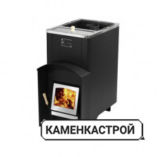 Дровяная печь Вулкан Эльбрус 20 с баком Стекло