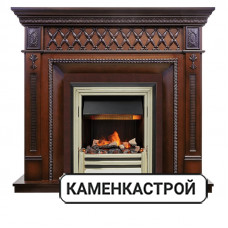 Каминокомплект Alexandria - Махагон коричневый антик с очагом Cavendish