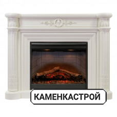 Каминокомплект Manor - Белый дуб с очагом Symphony 26&#039;&#039; DF2608-INT