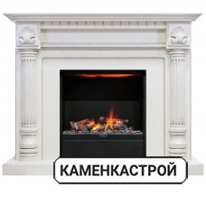 Каминокомплект Edinburg - Слоновая кость с очагом Albany