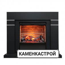 Каминокомплект Lindos - Черный с очагом Engine 56-600 BB